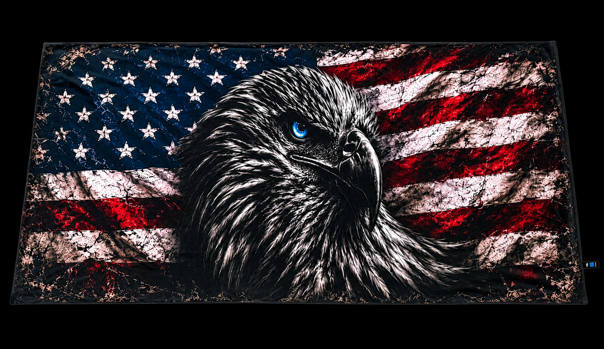 Red white and blue Eagle