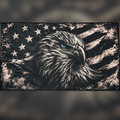 Black and white blue eye Eagle
