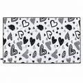 Black and white heart Dunkie