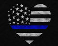Blue Line Heart